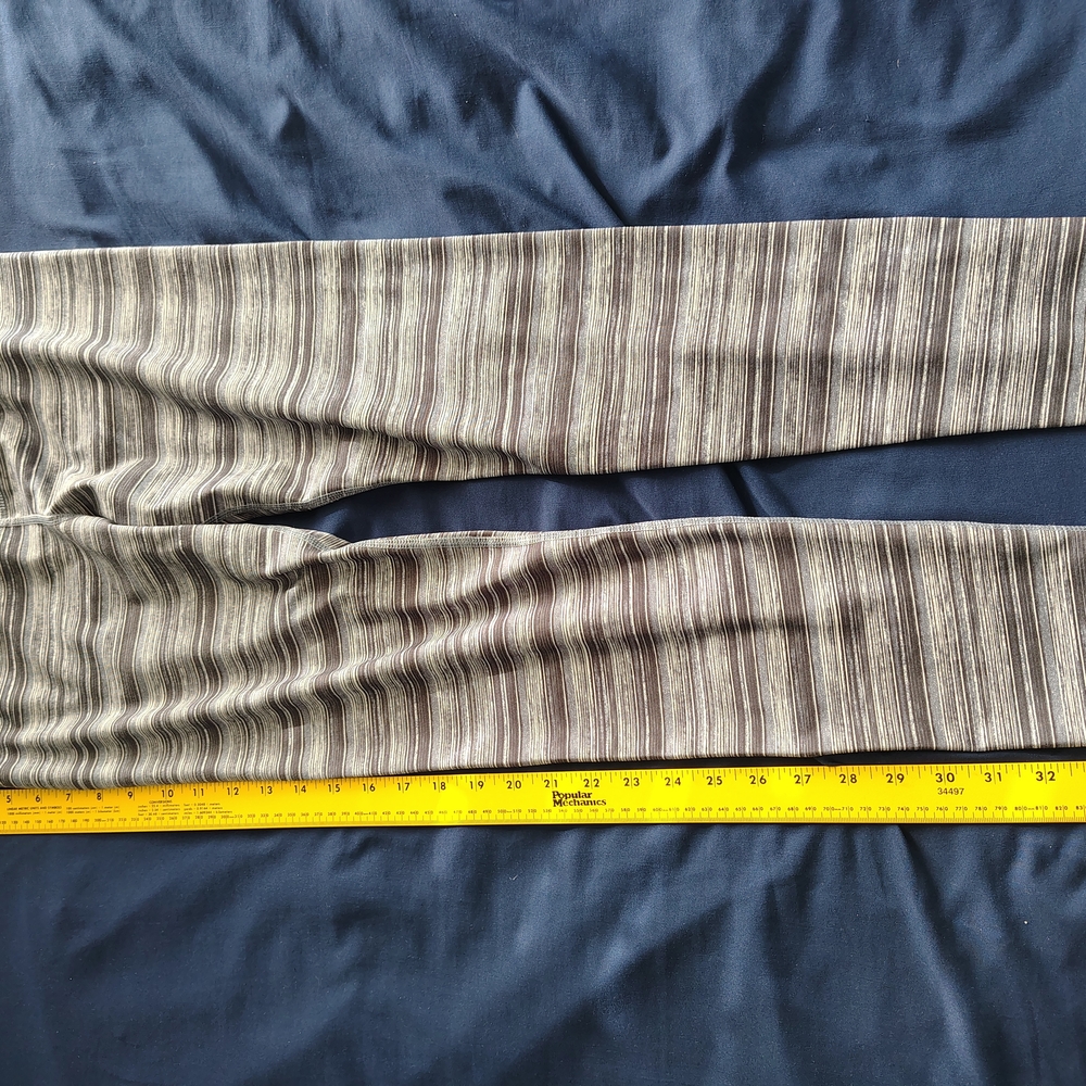 Old Navy Black and Gray Striped Leggings